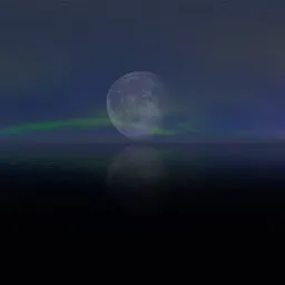 Aurora in the night sky
