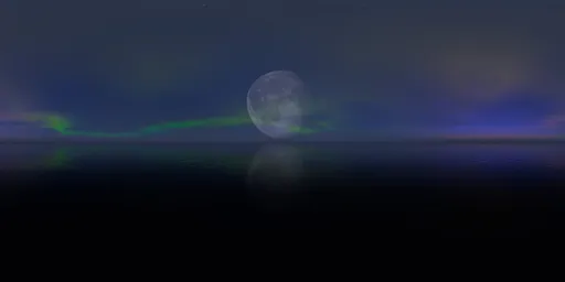 Aurora in the night sky