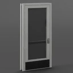 Single Glass Door - Industrial