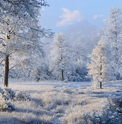Winter Frost Meadow
