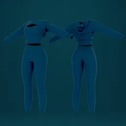 Hoodie & Crop & Slim Pants