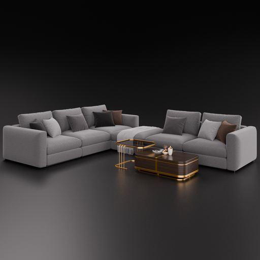 Sofa Asolo Sectional Sofas models BlenderKit