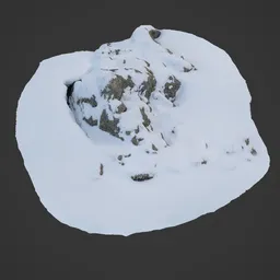 Snow Covered Rocks on Mountain 5