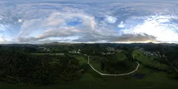 Sunrise on a cloudy day