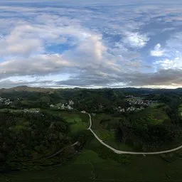 Sunrise on a cloudy day