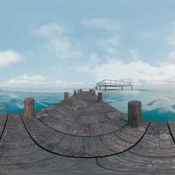 Wooden Dock Ocean View