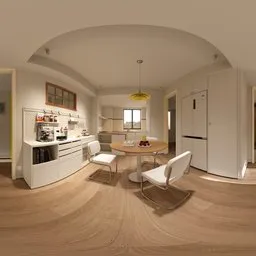Modern Style Cream Dining Room