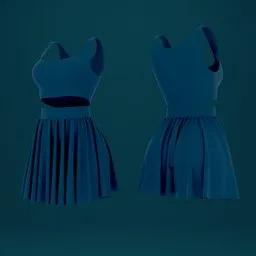 Cropped Top & Mini Skirt