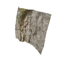 Highly detailed texture lidar-scanned rock 3D model suitable for Blender.