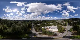 City Sunny Cloudy Day