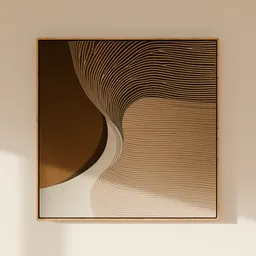 Framed Wall Art — Contour Flow