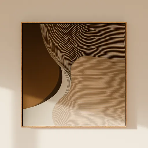 Framed Wall Art — Contour Flow
