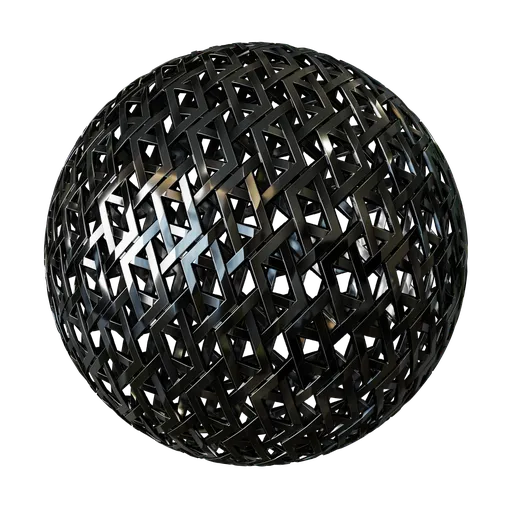Metal Lattice Weave Pattern