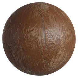 High-resolution seamless PBR chocolate cream texture for Blender 3D rendering, realistic and appetizing dark brown appearance.