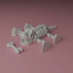 Articulated Skeleton Dog