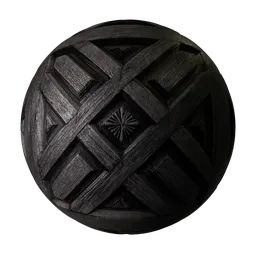 Wooden Panel Carving Dark