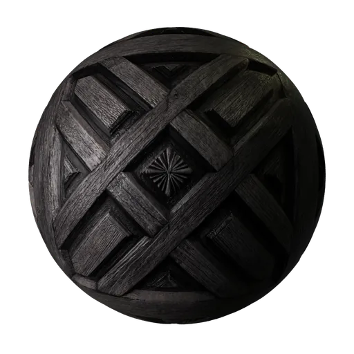 Wooden Panel Carving Dark