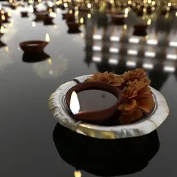 Diya Float Decorations