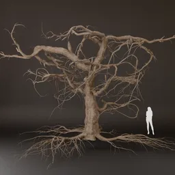 SJ-Haunted Tree Base Mesh