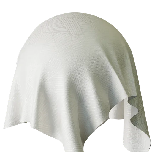 Geometric White Jacquard