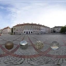 Mariensztat Square, 17k, in shade, soft shadows