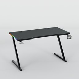 Gaming desk with RGB