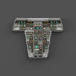 Sci-Fi Ceiling Control Panel