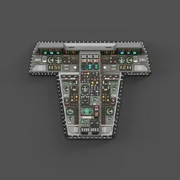 Sci-Fi Ceiling Control Panel