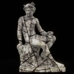 statue of Mercury_by_JN_dmg