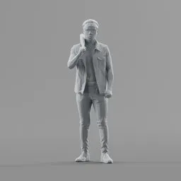 Lowpoly Male Standing