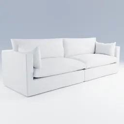 Unwind 2-Piece sofa white