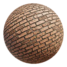 Scan Old red brick dirt