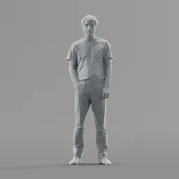 Lowpoly Male Standing