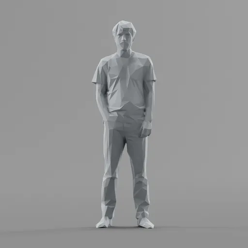 Lowpoly Male Standing