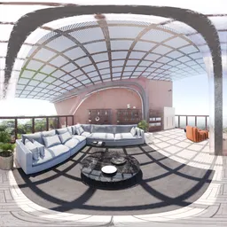 Opensky Bright Living Room HDRi