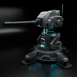 Sci fi turret