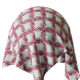 High-quality 2K PBR checkered fabric texture for Blender 3D and other modeling applications.