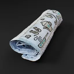 Rolled Dish Towel