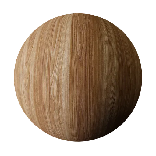 High-resolution Munich Oak PBR material with reddish tones and detailed wood cathedrals for realistic texturing in 3D models.