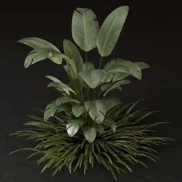 SJ-Realistic Exterior Garden Bush