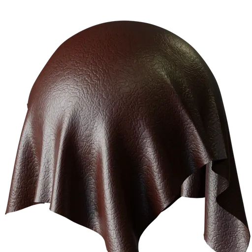Brown Pebbled Leather