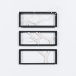 Minimalist Tree Branch Wall Art Set