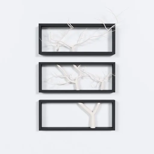 Minimalist Tree Branch Wall Art Set