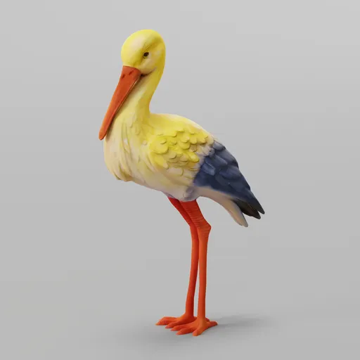 Garden Heron Statue