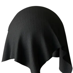 Black Interlock Knit Stretch Fabric