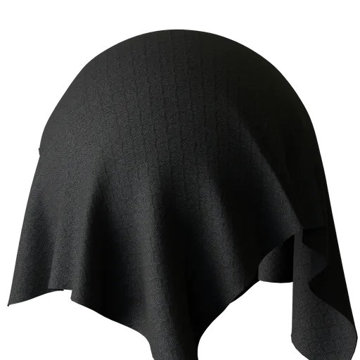 Black Interlock Knit Stretch Fabric