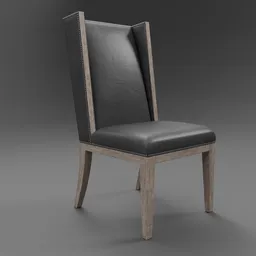 Ames Leather Dining Side Chair