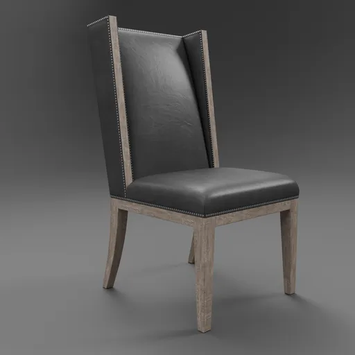 Ames Leather Dining Side Chair