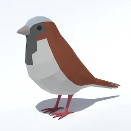 Low Poly Sparrow