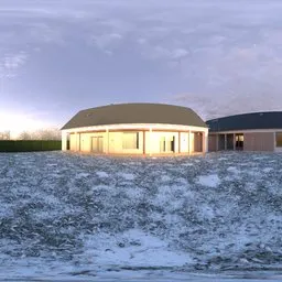 Garden Winter Morning